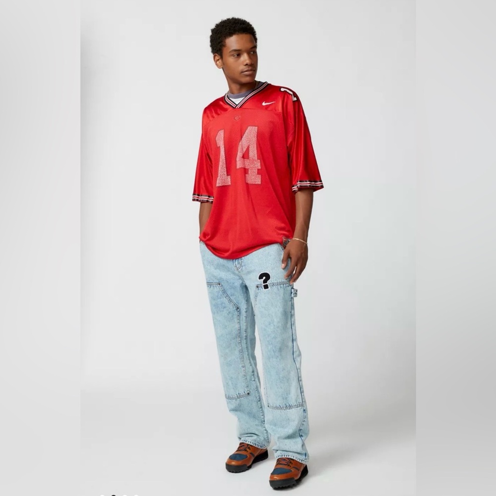 Urban Outfitters Guess Originals Market Carpenter Jean Patchwork Faded Blue